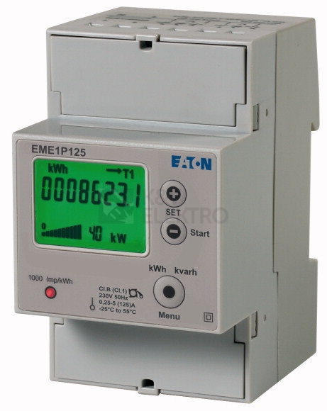 Obrázek produktu  Elektroměr EATON EME3P80MID třífázový cejchovaný dvojtarif 0