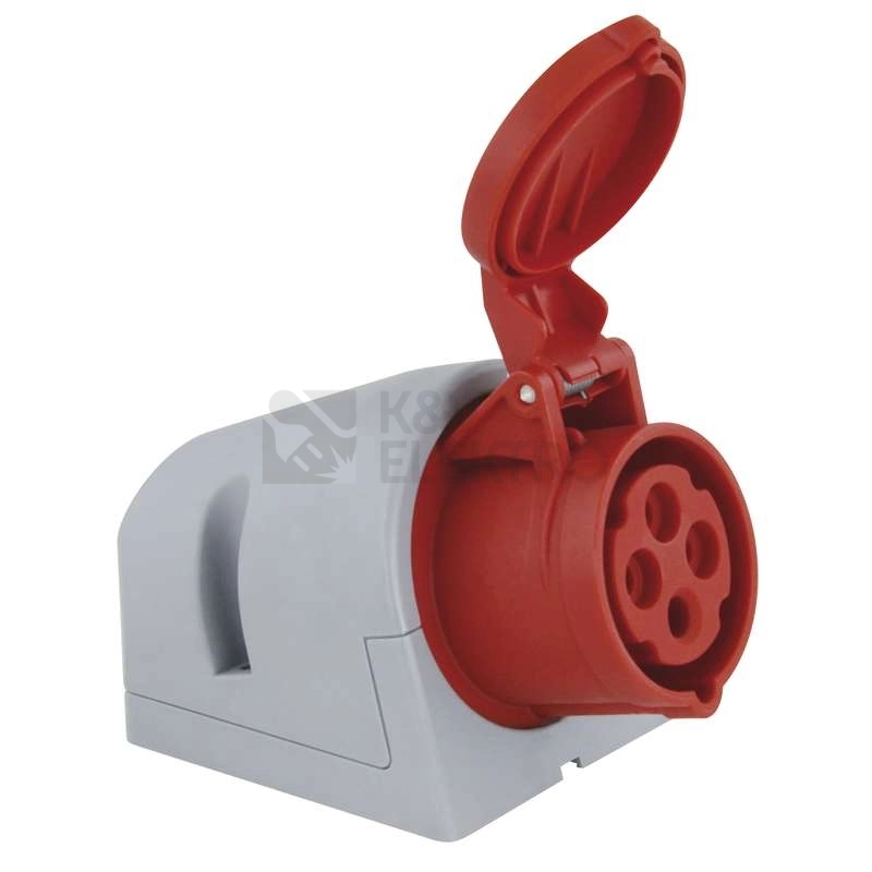 Obrázek produktu Zásuvka nástěnná PCE 114-6TT 16A/4P/400V IP44 Turbo Twist 0