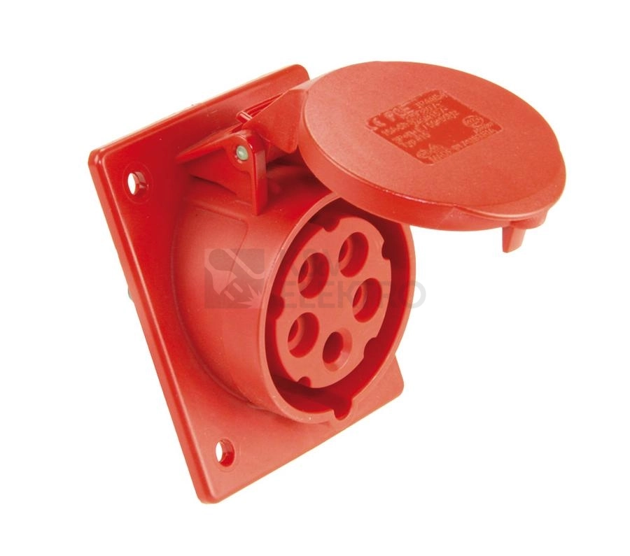 Obrázek produktu Zásuvka vestavná PCE 415-6TT 16A/5P/400V IP44 0
