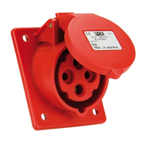 Zásuvka vestavná PCE 414-6TT 16A/4P/400V IP44