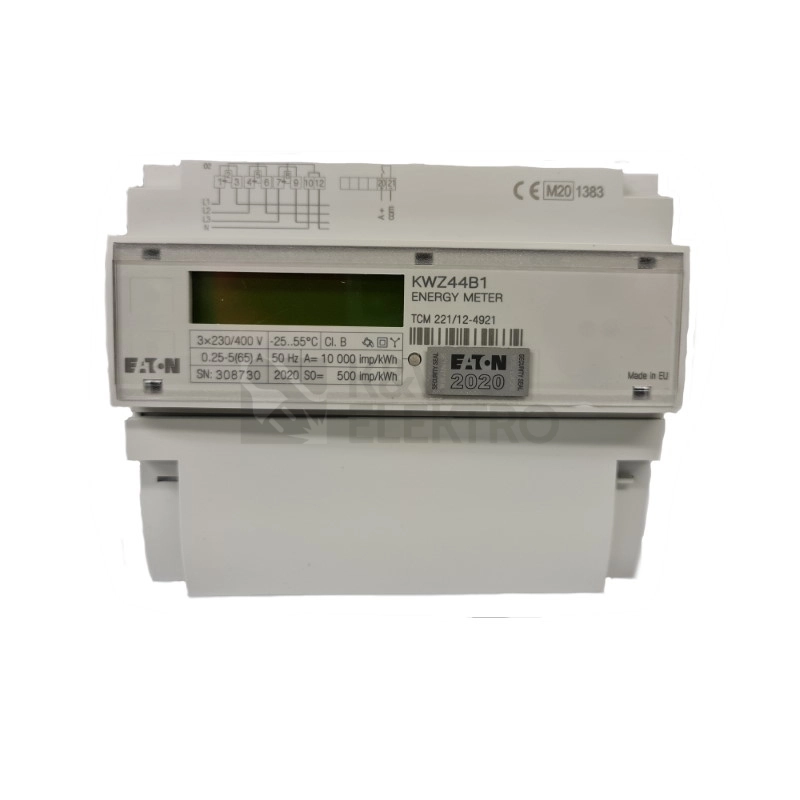 Obrázek produktu Elektroměr EATON KWZ44B1 999201867 cejchovaný MID 3x230/400V přímý do 65A 1-sazba 0