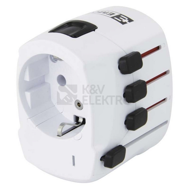 Obrázek produktu Adaptér/redukce cestovní EMOS P0056 (pro Evropany v zahraničí) 0