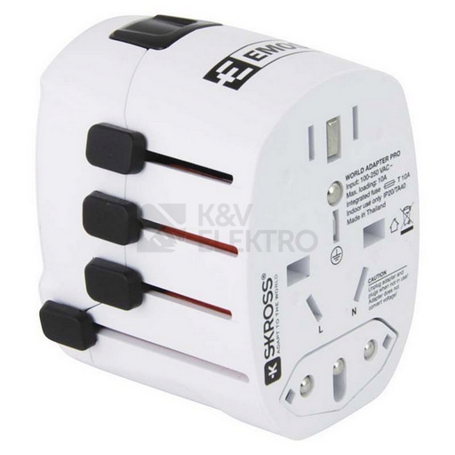 Obrázek produktu Adaptér/redukce cestovní EMOS P0056 (pro Evropany v zahraničí) 1