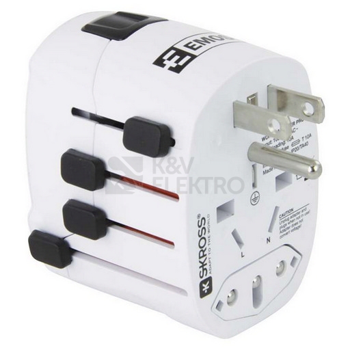 Obrázek produktu Adaptér/redukce cestovní EMOS P0056 (pro Evropany v zahraničí) 3