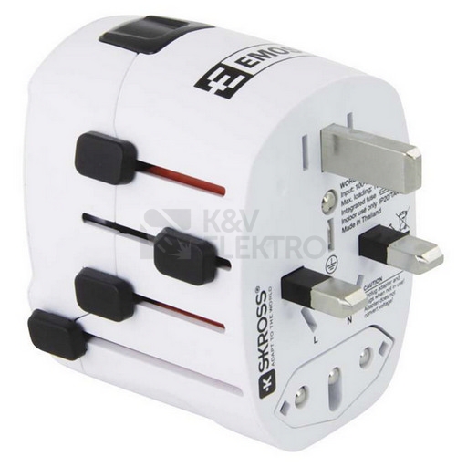 Obrázek produktu Adaptér/redukce cestovní EMOS P0056 (pro Evropany v zahraničí) 4