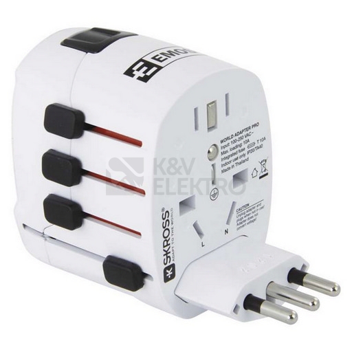 Obrázek produktu Adaptér/redukce cestovní EMOS P0056 (pro Evropany v zahraničí) 5