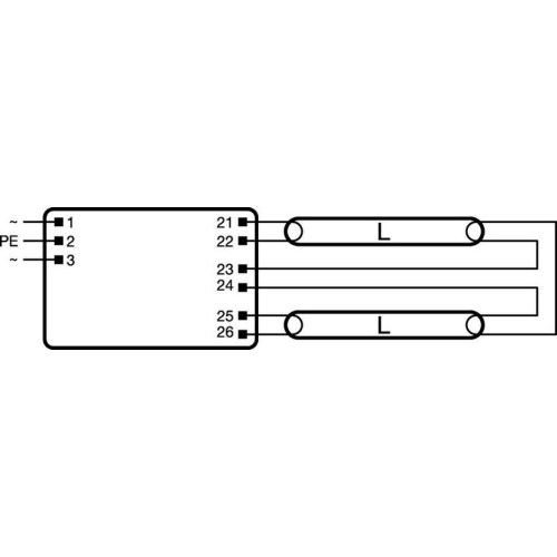 Elektronický předřadník OSRAM QT-FIT8 2X36/220-240 (obrázek 3)