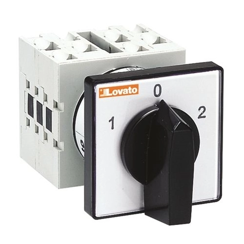 Vačkový spínač LOVATO GX1611U 16A/3P reverzní černá páčka