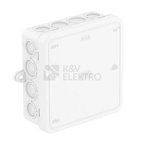 Krabice OBO A14 HF RW IP55 100x100x40 bílá 2000390