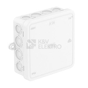 Obrázek produktu Krabice OBO A14 HF RW IP55 100x100x40 bílá 2000390 0