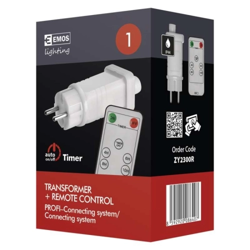Napájecí zdroj EMOS Connecting D1ZW02 ZY2300R pro spojovací LED vánoční řetěz s dálkovým ovladačem bez kabelu (obrázek 9)