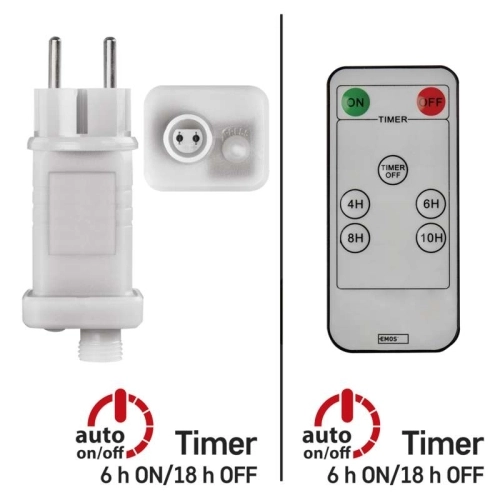 Napájecí zdroj EMOS Connecting D1ZW02 ZY2300R pro spojovací LED vánoční řetěz s dálkovým ovladačem bez kabelu (obrázek 5)