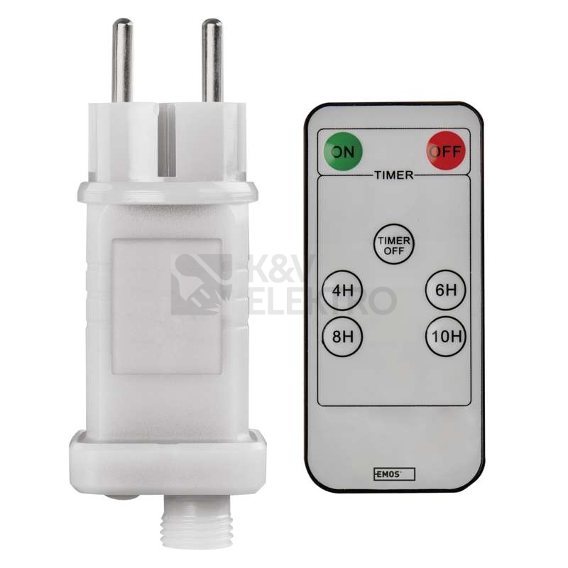 Obrázek produktu Napájecí zdroj EMOS Connecting D1ZW02 ZY2300R pro spojovací LED vánoční řetěz s dálkovým ovladačem bez kabelu 10