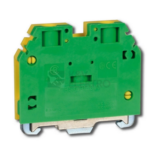 Obrázek produktu Svorka Elektro Bečov RSA 6 PE A žlutozelená A541231 0