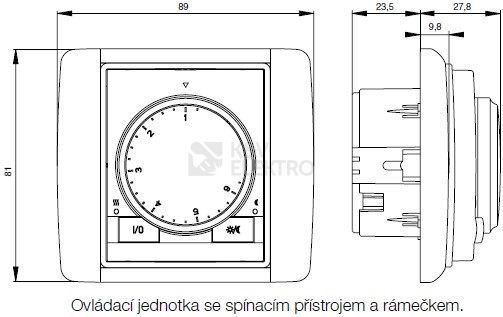 Obrázek produktu  ABB Element,Time termostat bílá/ledová bílá otočný 3292E-A10101 01 2