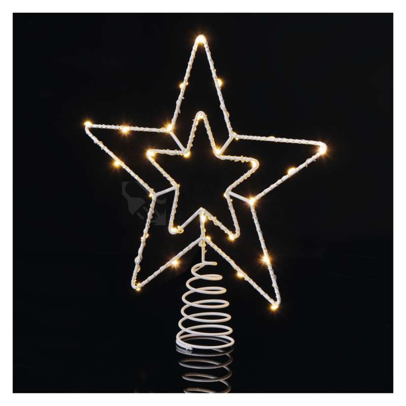 Obrázek produktu  Vánoční osvětlení LED hvězda EMOS Connecting D1ZW01 bez napájecího zdroje ZY2379 28cm teplá bílá 1