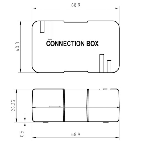 Spojovací box Solarix KRJS45-VEB6 CAT6 STP LSA+/Krone