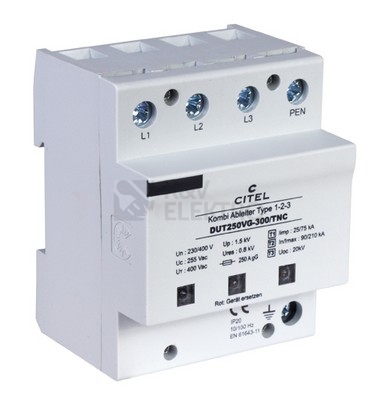 Obrázek produktu Svodič přepětí CITEL DUT250VG-300TNC 3588 0