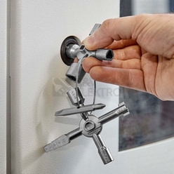 Obrázek produktu Klička na zámky rozvaděčů Knipex 00 11 01 multifunkční 1