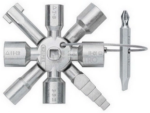 Obrázek produktu Klička na zámky rozvaděčů Knipex 00 11 01 multifunkční 10