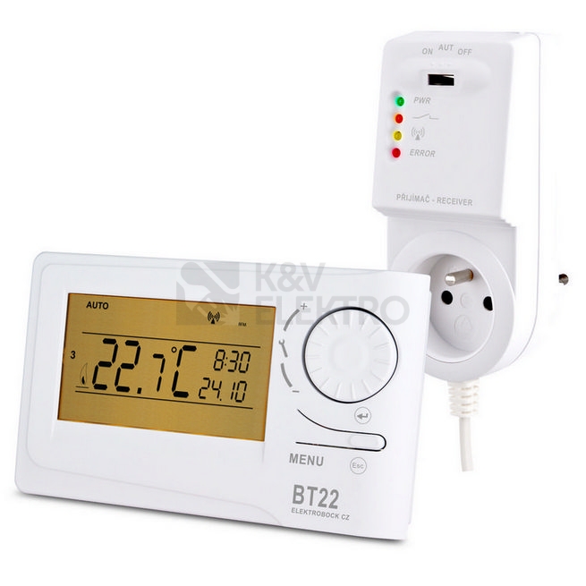 Obrázek produktu Bezdrátový termostat ELEKTROBOCK BT22 (dříve BPT22) 0