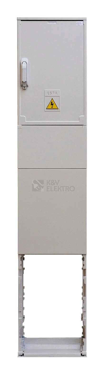 Obrázek produktu Elektroměrový rozvaděč ESTA ER 212/NKP7P 03019 stoják šedý pro ČEZ, EGD (E.ON) 0