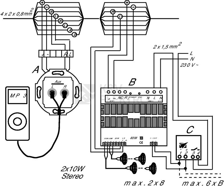 Obrázek produktu ABB zesilovač S 8200-0-0107 (2CKA008200A0107) 4