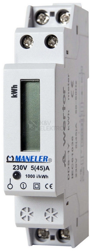 Obrázek produktu  Elektroměr Maneler 9901D 4-45A 1f 1tarif. 1mod. PRIMY LCD 0