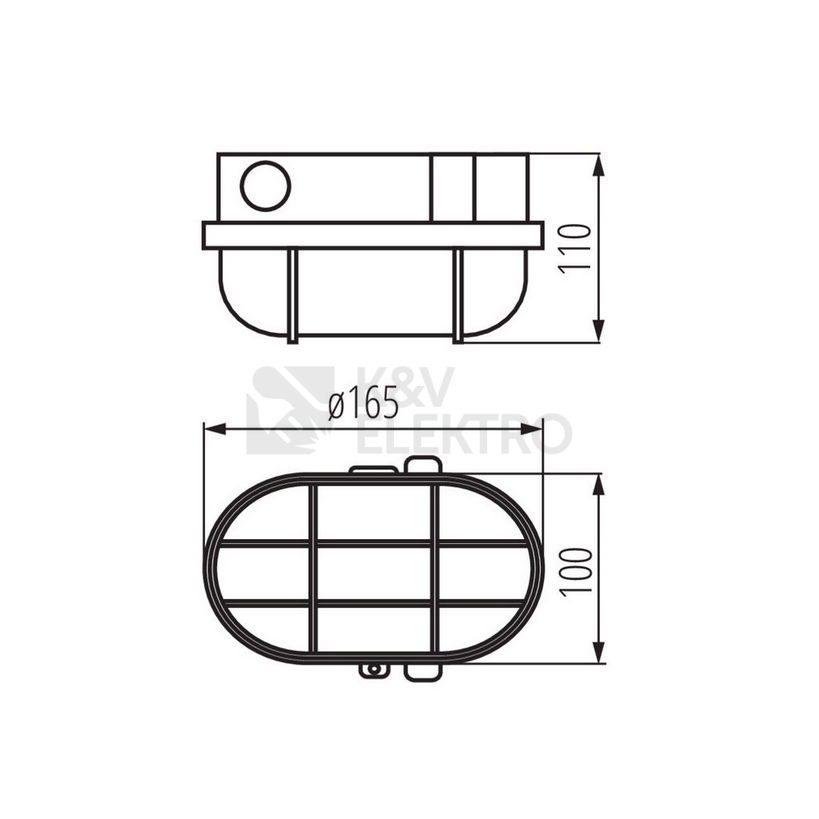 Obrázek produktu Svítidlo Kanlux MILO 7040T/P E27 IP54 70523 1