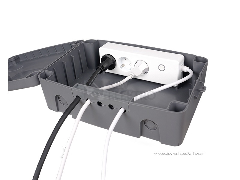 Obrázek produktu  Zahradní box Panlux PN03000105 plastová krabice na ochranu kabelů v exteriéru IP54 1