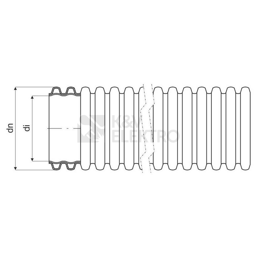 Obrázek produktu Chránička KOPOS KOPOFLEX 40 KF 09040 UVFA černá UV stabilní 40mm (50m) 1