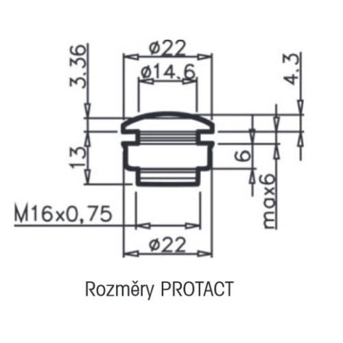 Tlačítko zvonkové Grothe Protact 450 VA 62006