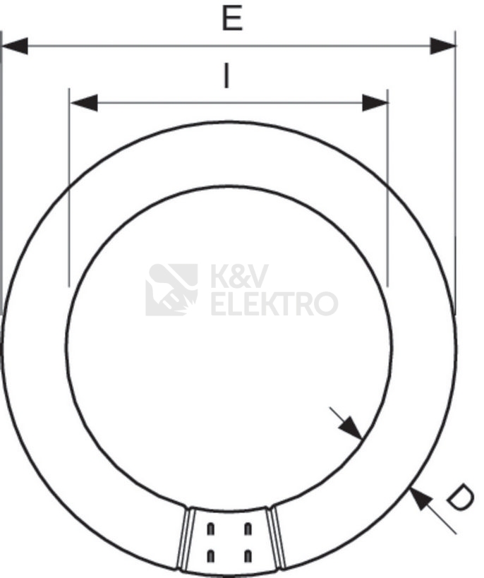 Obrázek produktu Kruhová zářivka Philips MASTER TL-E Circular Super 80 22W/865 T9 G10q studená bílá 6500K 2