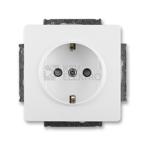  ABB Swing zásuvka s ochr. kontakty (podle DIN - SCHUKO) jasně bílá 5518G-A03459 B1