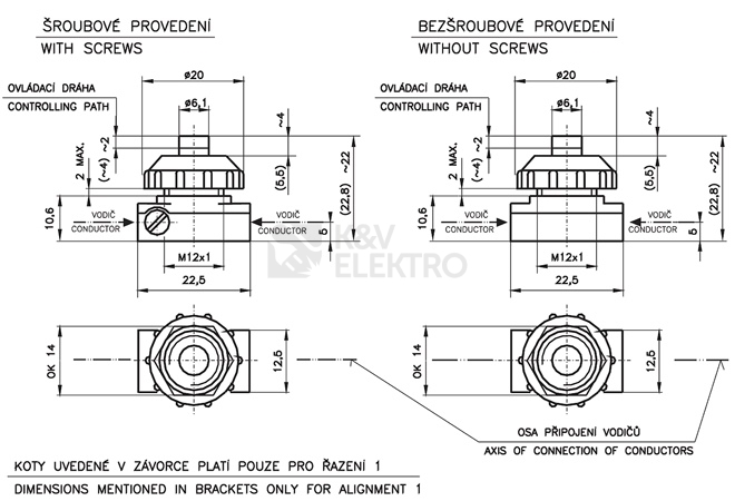 Obrázek produktu Vypínač Desko 3274-01820 tlačítkový vestavný 2A 250V 1