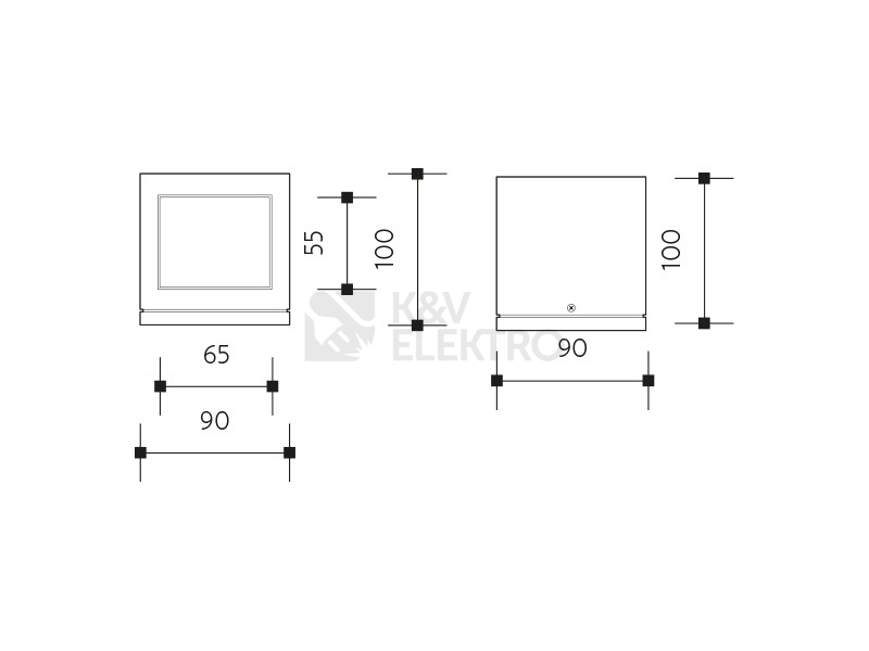 Obrázek produktu  Venkovní nástěnné svítidlo Panlux CANTO LED LHT-9062 54 WW 2W teplá bílá 1