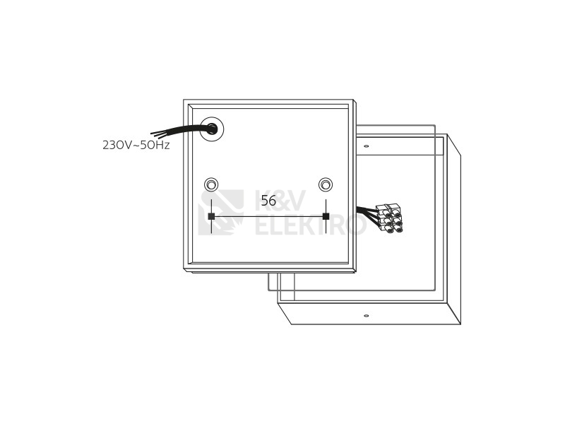 Obrázek produktu  Venkovní nástěnné svítidlo Panlux CANTO LED LHT-9062 54 WW 2W teplá bílá 5