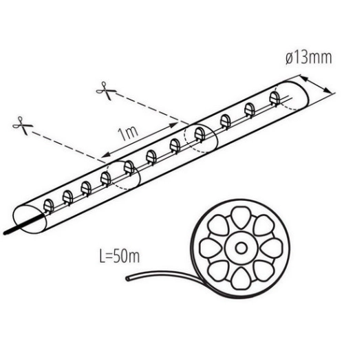 LED světelný řetěz Kanlux GIVRO LED-Y žlutá 08634 (obrázek 3)
