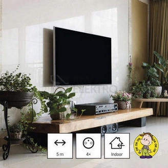 Obrázek produktu Prodlužovací kabel EMOS 5m/4zásuvky černá PC0415 1902240500 3