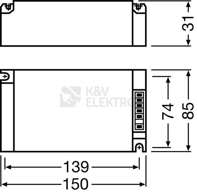 Obrázek produktu Elektronický předřadník OSRAM POWERTRONIC PTI 150/220-240 S 1