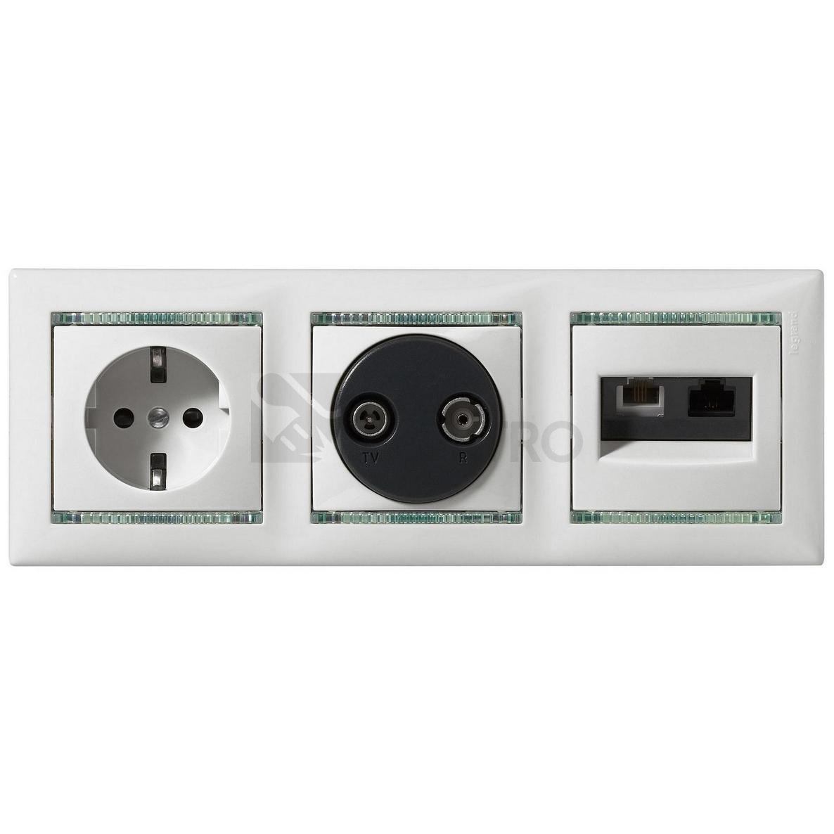 Obrázek produktu Valena zásuvka béžová RJ45+RJ11 /774180/ 0