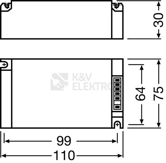 Obrázek produktu Elektronický předřadník OSRAM POWERTRONIC PTI 70/220-240 S 1