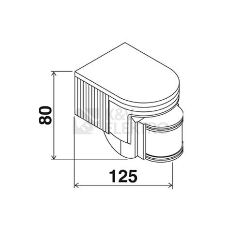 Obrázek produktu Pohybové čidlo ELEKTROBOCK LX118 černá 1