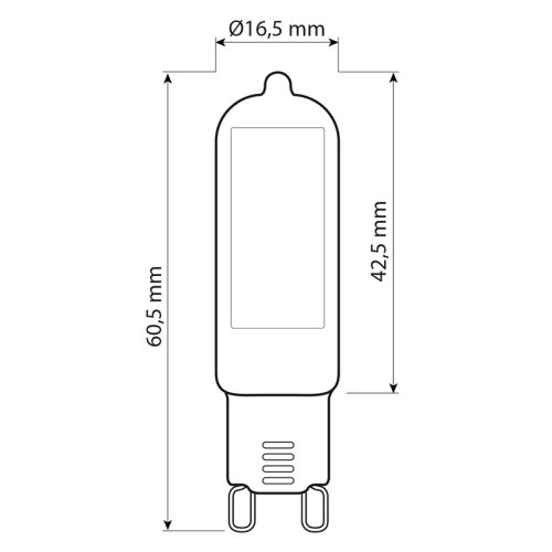 LED žárovka G9 McLED 4W (40W) teplá bílá (3000K) ML-326.004.92.0
