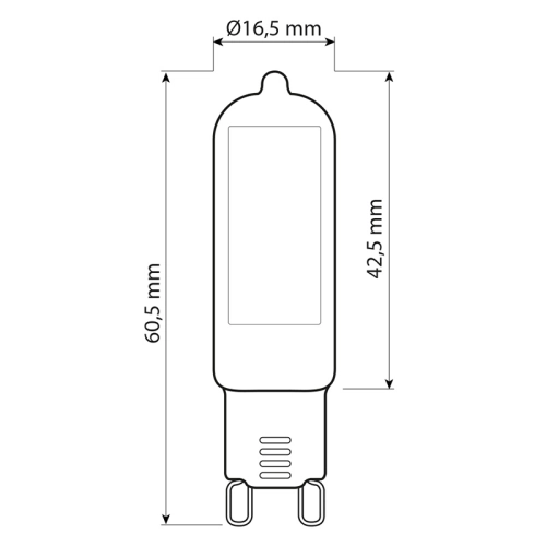 LED žárovka G9 McLED 4W (40W) teplá bílá (3000K) ML-326.004.92.0 (obrázek 2)