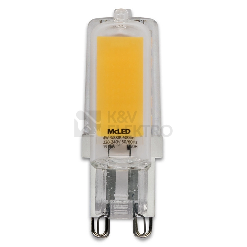 Obrázek produktu LED žárovka G9 McLED 4W (40W) teplá bílá (3000K) ML-326.004.92.0 1