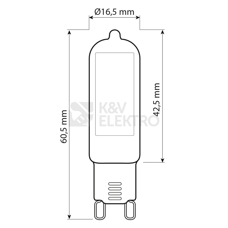 Obrázek produktu  LED žárovka G9 McLED 4W (40W) teplá bílá (3000K) ML-326.004.92.0 5