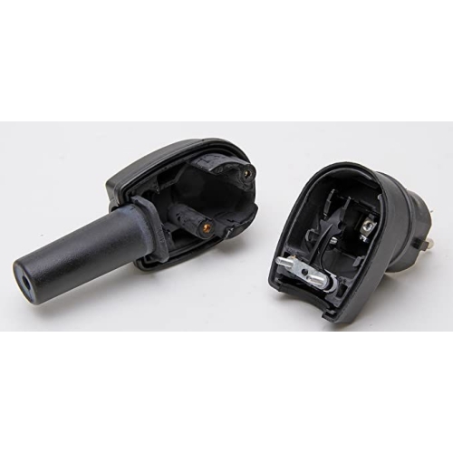 Vidlice gumová úhlová IP44 Kopp 1782.1600.9 230V/16A černá