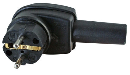 Obrázek produktu  Vidlice gumová úhlová IP44 Kopp 1782.1600.9 230V/16A černá 0
