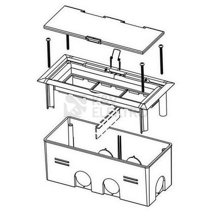 Obrázek produktu Krabice podlahová Kopos KOPOBOX MINI B HB 1